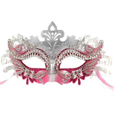 Venetian Halloween Laser Cut Metal Pretty Masquerade Mask With Crystals