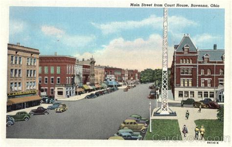 Main Street From Court House Ravenna, OH