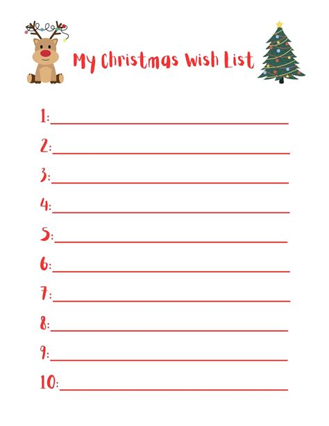 Christmas Wish List Etsy