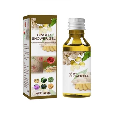 Ginger Lymphatic Drainage Herbal Shower Gel Herbal Slimming