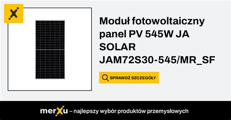 Ja Solar Moduł fotowoltaiczny panel PV 545W Srebrna rama JAM72S30 545