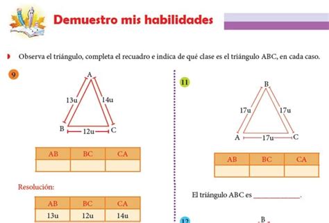 Triángulos Clases Según Sus Lados Para Segundo De Primaria