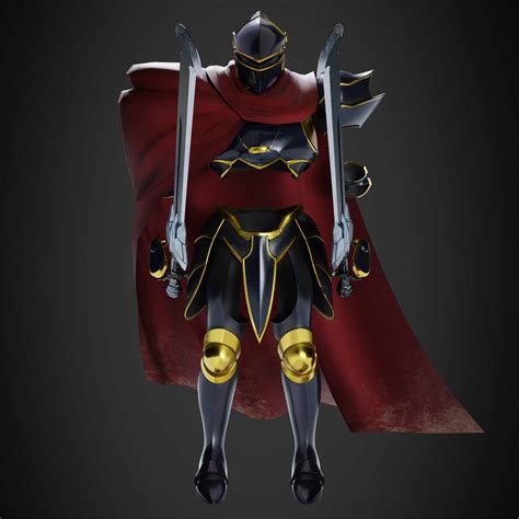 Overlord Ainz Ooal Gown Full Platemail Great Sword For Cosplay 3d Model Collection 3d Printable