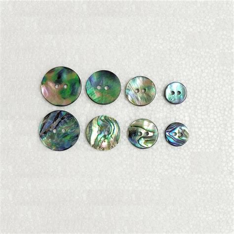 Abalone Shell Buttons Mm Mm Mm Mm Round Hole Packs Of Or