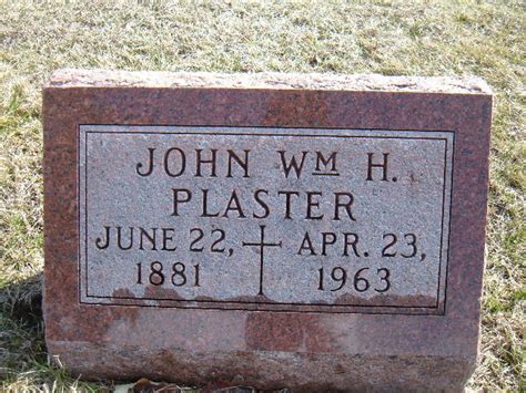 John William Henry Plaster 1881 1963 Find A Grave Memorial