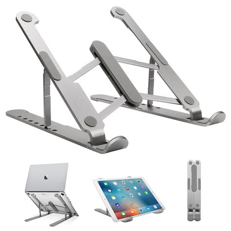 AGPtek Aluminum Portable Laptop Stand Non Slip Adjustable Notebook