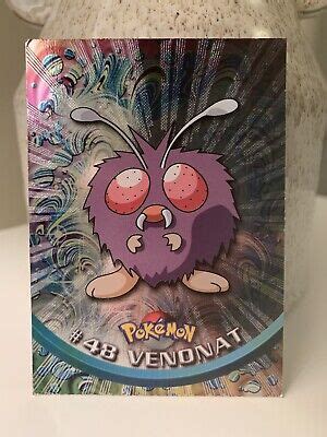 Pokemon Topps Venonat Rays Textured Foil Nd Print Mp Lp Ebay