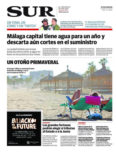 Las Portadas De Diario SUR Diario Sur 24 De Noviembre De 2023