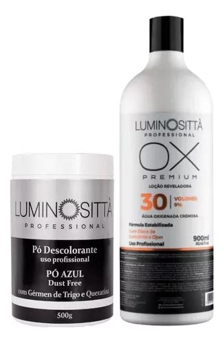 Kit Pó Descolorante 500g Ox 30 Volume 900ml Profissional