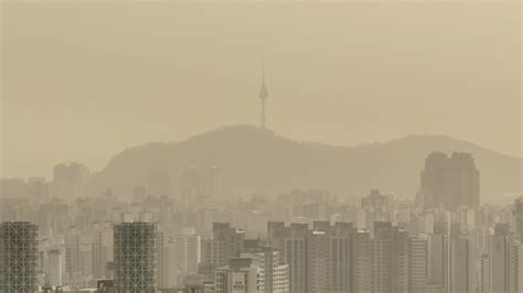 날씨 황사로 중부에 미세먼지특보서울은 미세먼지경보 네이트 날씨