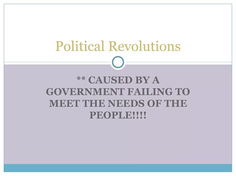 6 Political Revolutions Ppt