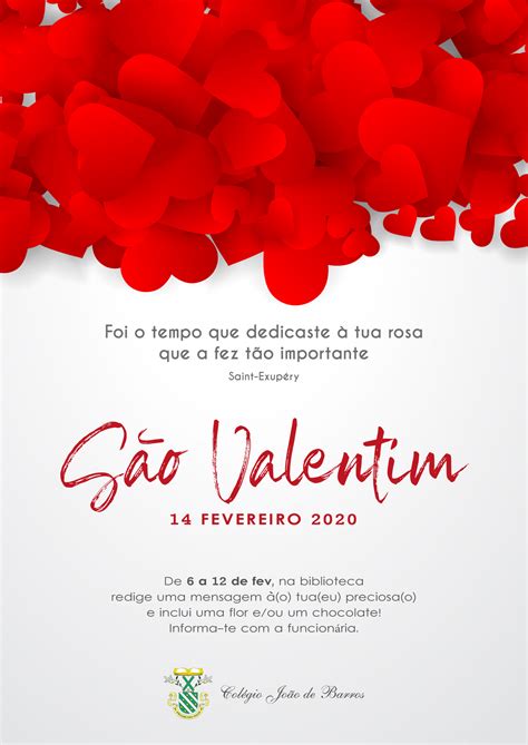 Dia De S O Valentim Col Gio Jo O De Barros P Gina Oficial