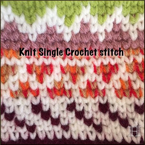 Z Stitch Knit Single Crochet Stitch How To ・clearlyhelena