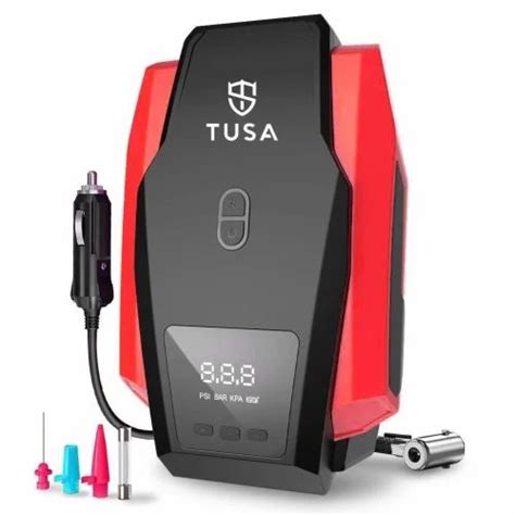 Lcd Black And Red Tusa Digital Car Tyre Inflator Model Namenumber