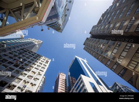 bottom view  building skyscraper stock photo alamy