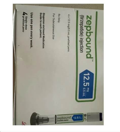 Zepbound Tirzepatide Injection 12 5mg 0 5ml Nextday Worldwide Shipping