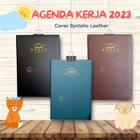 Jual Buku Agenda Kerja Aneka Warna Cover Syntetic Leather Shopee