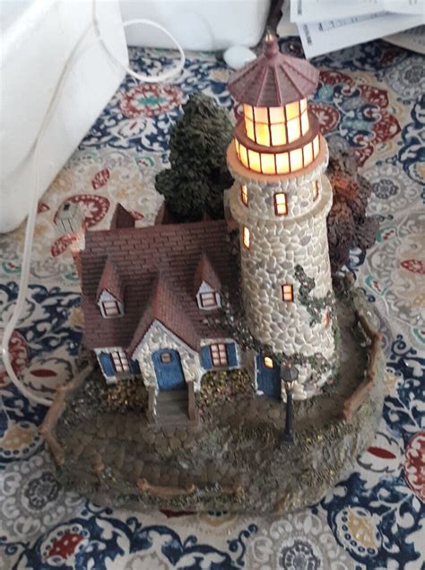 Thomas Kinkade Guiding Point Lighthouse Hawthorne Village EBay