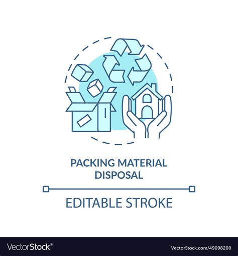 D Simple Thin Linear Blue Packing Material Vector Image