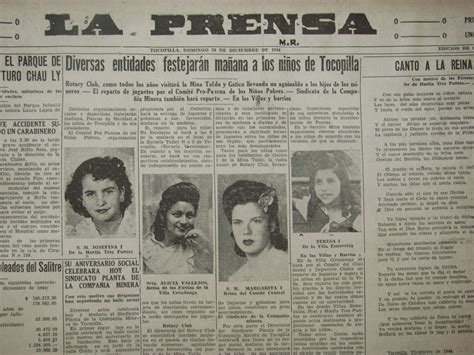 Tocopilla y su Historia: TRES PREGUNTAS SOBRE EL DIARIO "LA PRENSA"