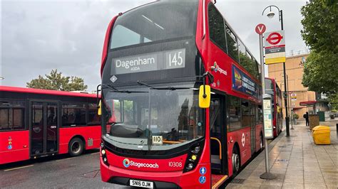 FULL ROUTE VISUAL Stagecoach London Route 145 Leytonstone Dagenham Asda