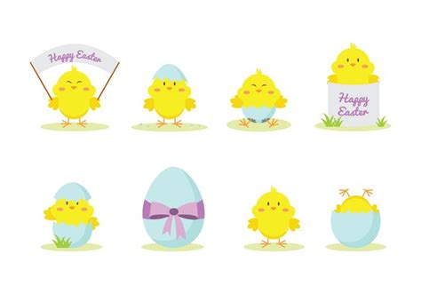 Cute Easter Chick Vector Stock Images Page Everypixel