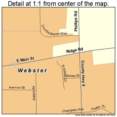 Webster New York Street Map 3678960