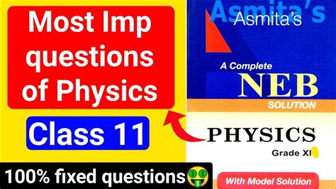 Top 45 Most Important Questions Of Physics Class 11 NEB Physics