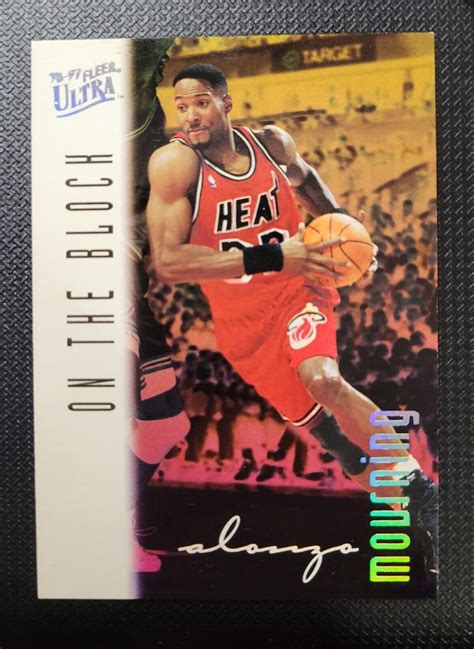 1996 97 Fleer Ultra On The Block 133 Alonzo Mourning Alonzo