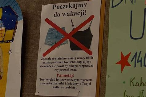 Ubiór w szkole w czasie lata Dziewczynki słyszą nie prowokuj