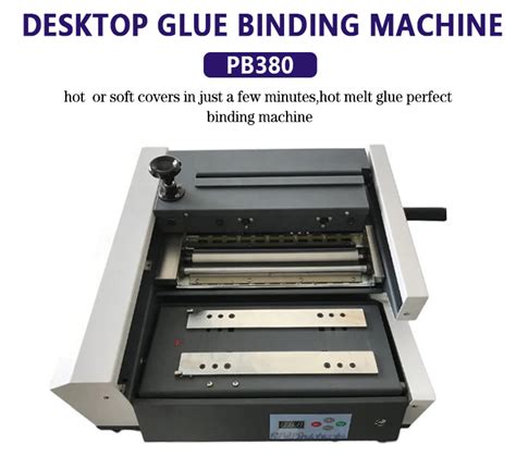 Pb Desktop Semi Auto Hot Melt Notebook Glue Binding Machine