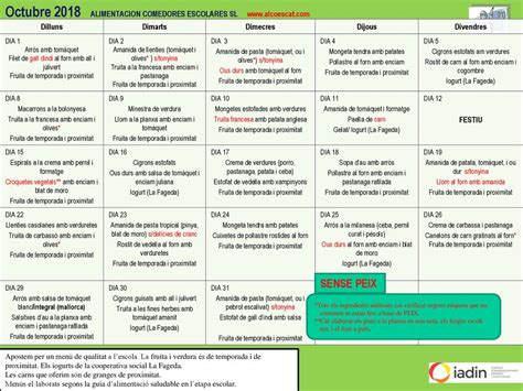 Octubre Alimentacion Comedores Escolares Sl Ppt Descargar