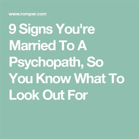 9 Signs You Might Be Married To A Psychopath According To Experts