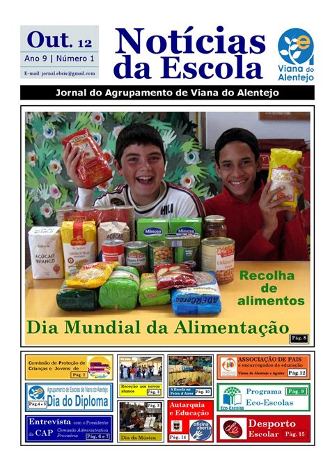 Jornal Not Cias Da Escola Outubro By Not Cias Da Escola Issuu