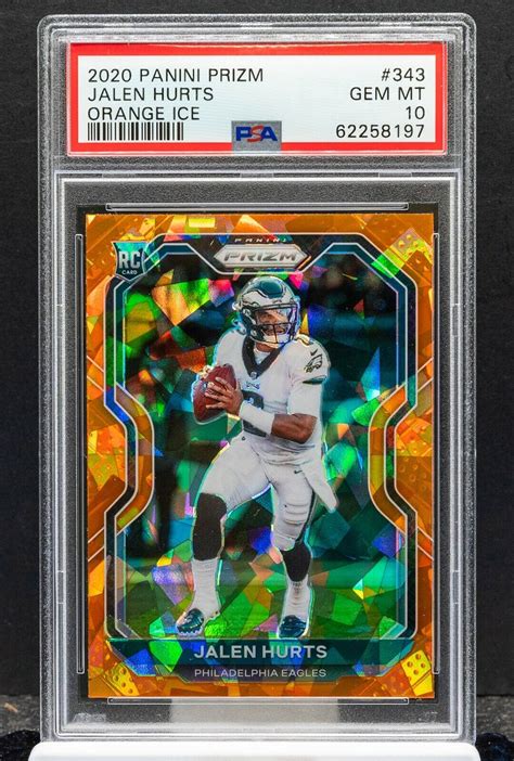 Jalen Hurts Prizm Orange Ice Psa Price Guide Sports Card