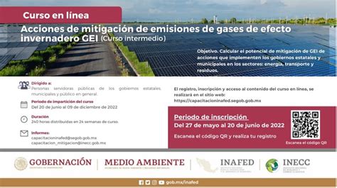 Curso Acciones de mitigación de gases de efecto invernadero Nivel