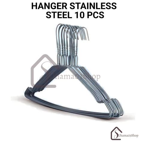 Hanger Kawat Stainless Anti Karat Isi Pcs Gantungan Baju Stainless