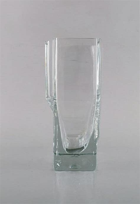 Finnish Clear Vase In Art Glass By Tapio Wirkkala For Iittala S