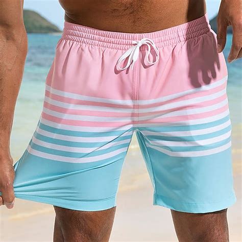 Mens Swim Shorts Swim Trunks Board Shorts Beach Shorts Drawstring With