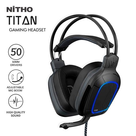 Nitho Titan Stereo Gaming Headset 7 1 Surround Sound Shopee Philippines