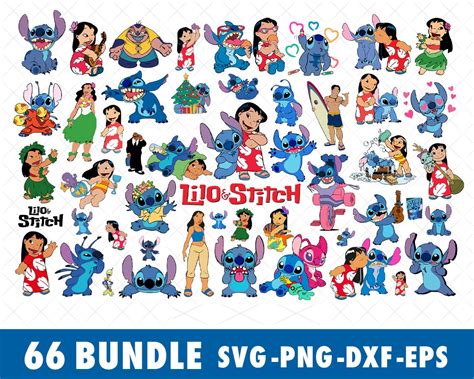 Disney Lilo And Stitch Svg Bundle Files For Cricut Silhouet Inspire