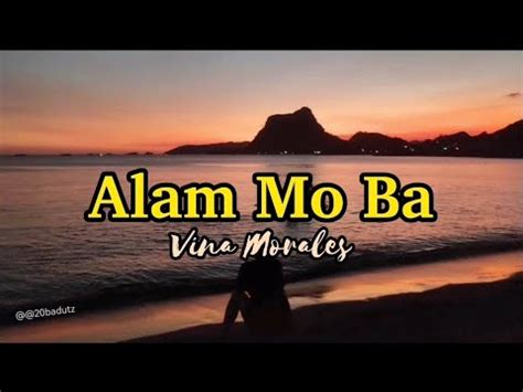 Alam Mo Ba By Vina Morales Music Lyrics YouTube