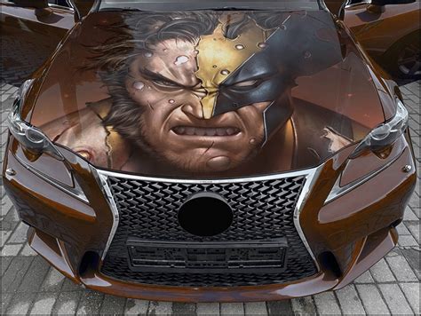 Car Hood Wrap Wolverine Vinyl Sticker Full Color Custom Decal 2 Fit Any