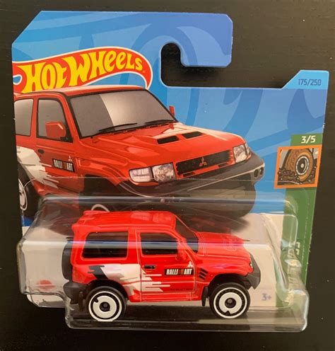 Hot Wheels Mitsubishi Pajero Evolution Red With Black Interior Short Card Hard To Find