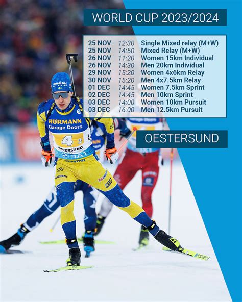 Biathlon Le Calendrier De La Coupe Du Monde 2024 Sports Infos Ski