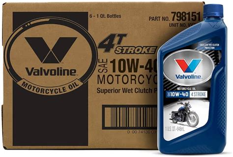 Valvoline 4 Stroke Full Synthetic Motorcycle Oil SAE 10W 40 47 OFF