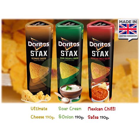 Doritos Stax Mexican Chilli Salsa Tortilla Chips 170g Doritos Stax