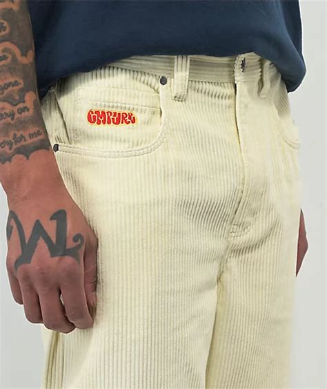 Empyre Jumbo Corduroy Cream Skate Pants