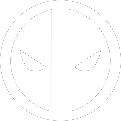 Deadpool Logo Coloring Pages Bernardkruwhurley