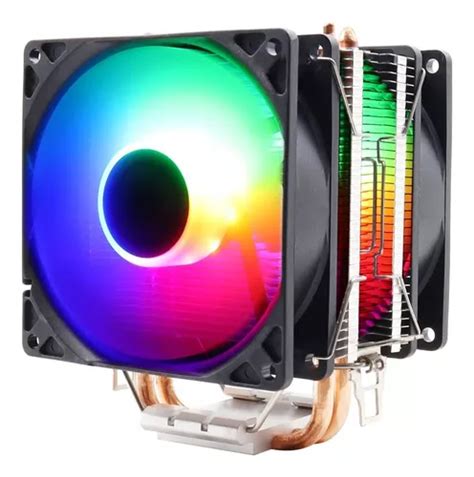 Cooler P Processador Led Rgb Fan Duplo Mm W Intel Amd Mercadolivre